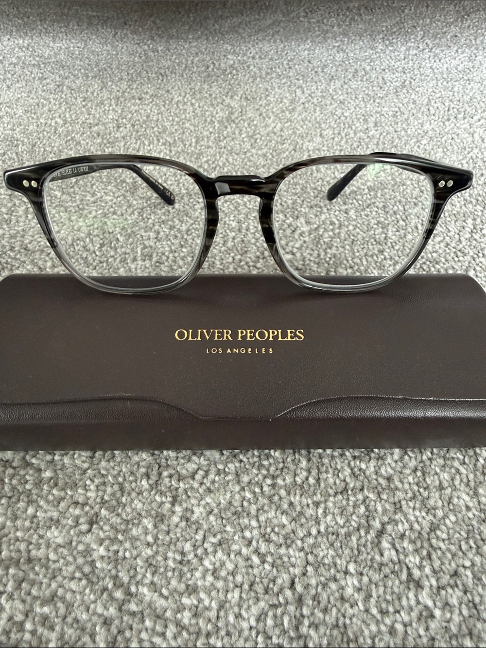 Oliver Peoples Nev Glasses in Storm Acetate